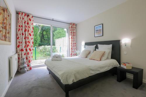 Katil atau katil-katil dalam bilik di Apartment with terrace 2 or 4 people