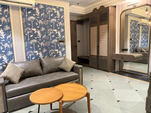 Area soggiorno di The Luxury Tiger at Lake Pichola