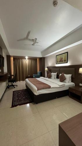 Katil atau katil-katil dalam bilik di Hotel Seetal