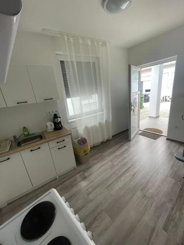 Dapur atau dapur kecil di Bem apartmanok Kecskemét