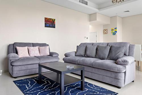 Zona de estar de Luxurious 3-Bedroom Villa with Private Garden