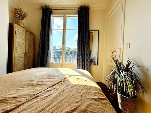 Paris rooftop retreat with sunny balcony