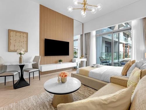 Waves - Modern JVC Studio with Balcony