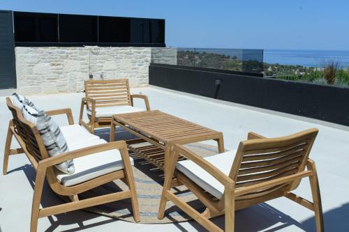 Balkoni atau teres di Villa Andriano