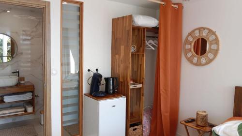 Koupelna v ubytování Chez Pack et Ibu