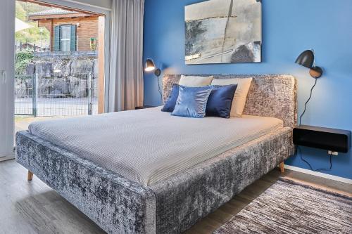 Postel nebo postele na pokoji v ubytování Ferienwohnung Mila EG