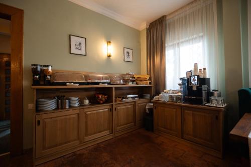 Oprema za pripravo čaja oz. kave v nastanitvi Casa Cranta