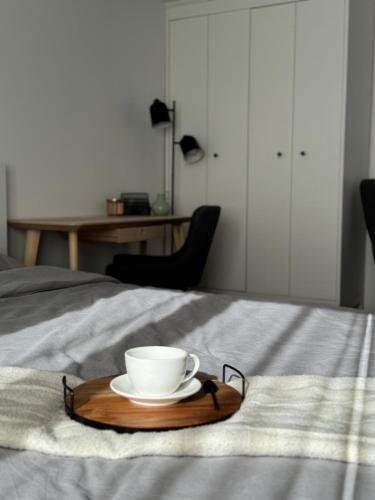 Postel nebo postele na pokoji v ubytování Center Studio type apartment