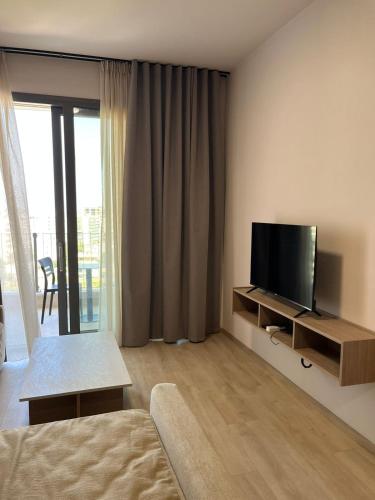 Μια τηλεόραση ή/και κέντρο ψυχαγωγίας στο Emera Apartments