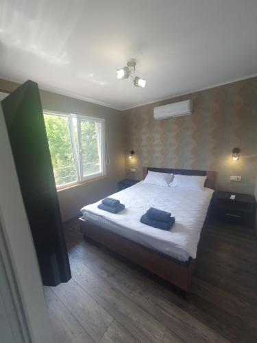 Postel nebo postele na pokoji v ubytování Guest House Filin
