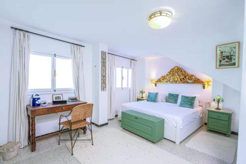 Voodi või voodid majutusasutuse S9 Rooftop and sea view in Sidi Bou Said toas