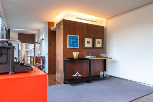 a living room with a table in a room at Stars View by Portugal Active in Fafe
