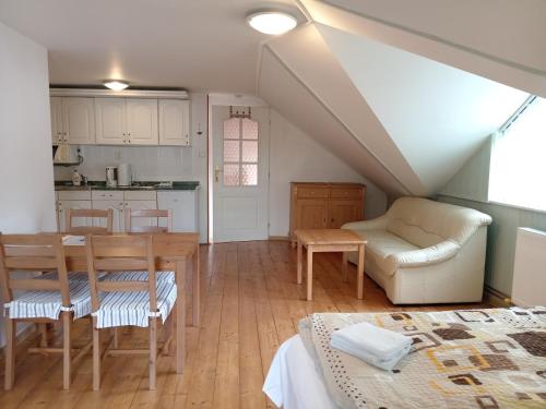 Kuchyňa alebo kuchynka v ubytovaní Apartmány Šmika