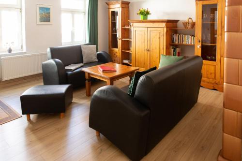 Posezení v ubytování Ferienwohnung Altstadtnest Wernigerode
