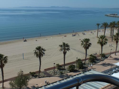 Apartamento 6 pers, frente al mar, terraza, parking, TV canales franceses - ES-204-68