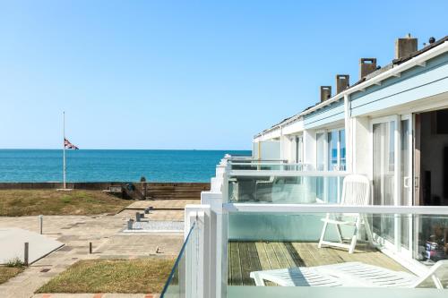 a house with a view of the ocean at The Beach House in Chichester