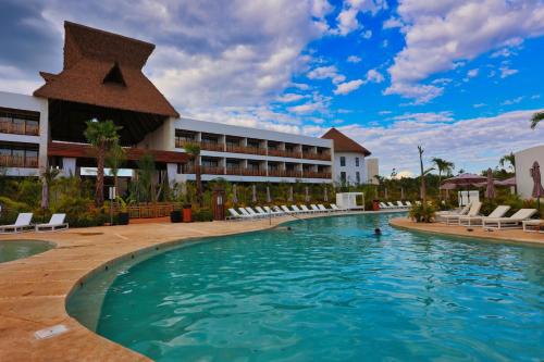 Bazén v ubytování Hotel Mundo Maya Nuevo Uxmal nebo v jeho okolí