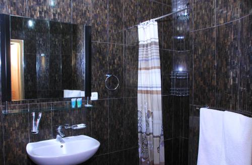 Koupelna v ubytování Resort MJA