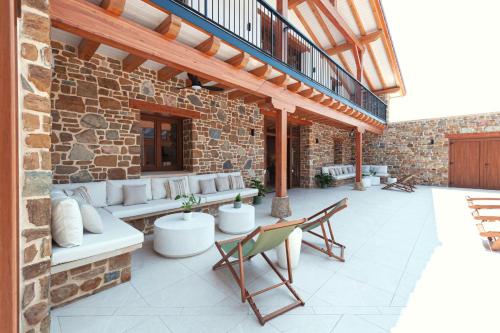 Casa Rural Orue Baserriaにあるバルコニーまたはテラス