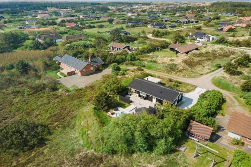 an aerial view of a house in a village at 081-Ringkobing-P-Snejkers-Vej-13 in Ringkøbing
