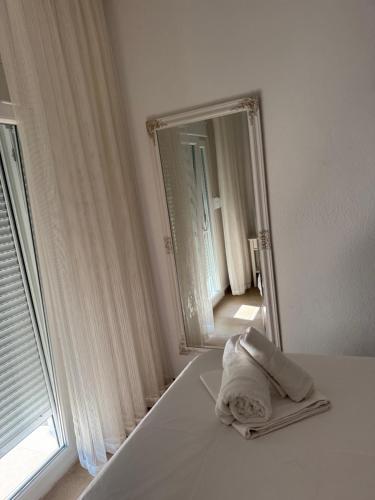 Кровать или кровати в номере Holiday Appartment