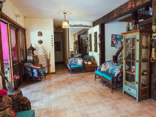 Ruang duduk di VELINN Pousada Bali Itamambuca