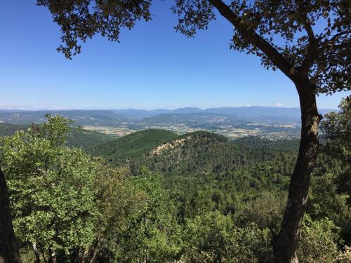 a view from the top of a mountain with trees at Résid'Artel Cadarache - ITER in Saint-Paul-lez-Durance