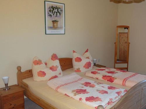 Katil atau katil-katil dalam bilik di Holiday apartment in the old brewery