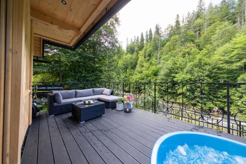 Μπαλκόνι ή βεράντα στο Domek Sauna & Jacuzzi
