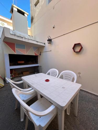 מרפסת או טרסה ב-Central Paz Hostel