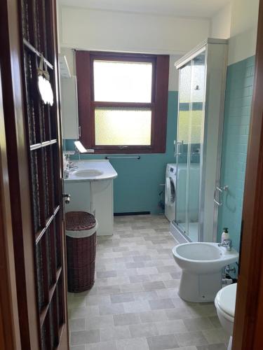 Koupelna v ubytování Da Angy