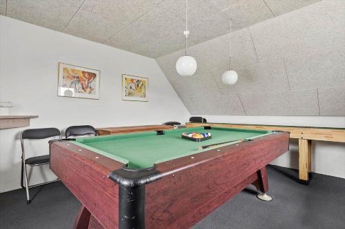 a room with a pool table in a room at 1126-Ringkobing-Frans-Julius-Vej-44 in Ringkøbing