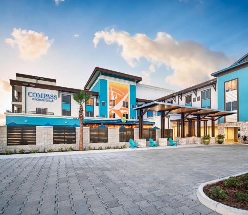 a rendering of the front of a building at Compass by Margaritaville Flagler Beach in Flagler Beach