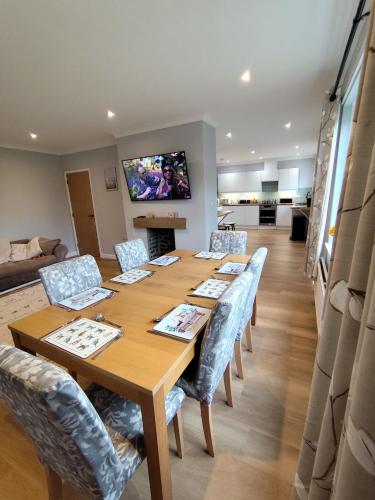 Dapur atau dapur kecil di Cilhaul 3 bedroom holiday let