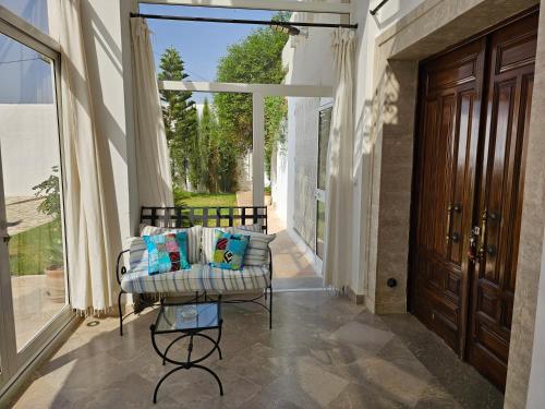 Balkoni atau teres di Villa hammamet