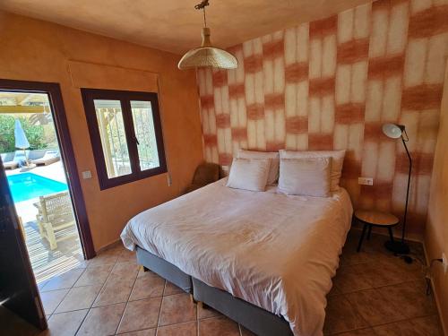 Voodi või voodid majutusasutuse Monte Valeo - Healing Farm with private pool and Gym toas