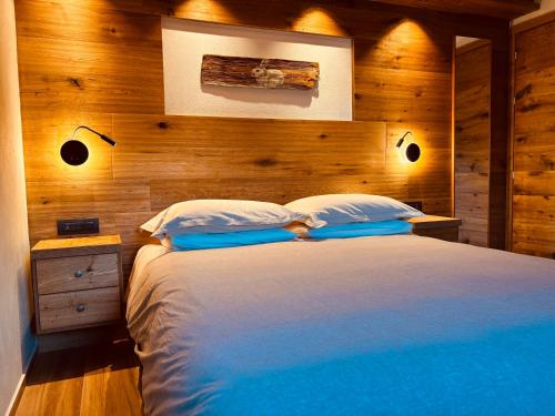 Cama o camas de una habitación en Chalet Nicolin