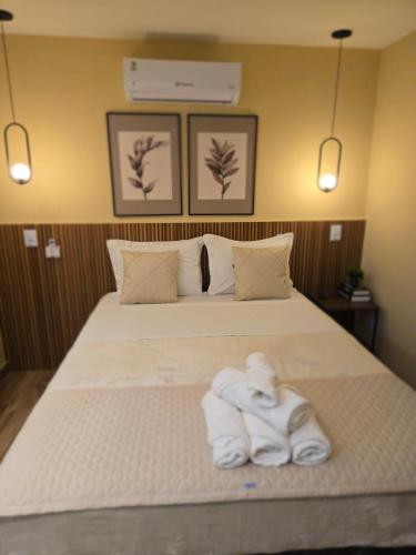 Postel nebo postele na pokoji v ubytování Green Flats em Miguel Pereira