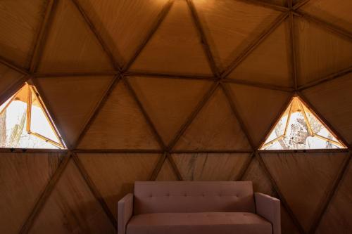 Posezení v ubytování Cactus Lodge Baja
