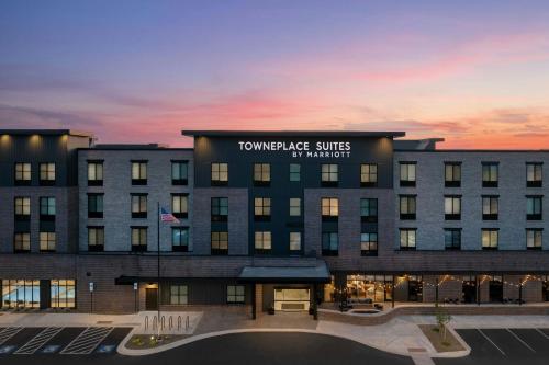 a rendering of the front of a hotel at TownePlace Suites by Marriott Bozeman West in Bozeman