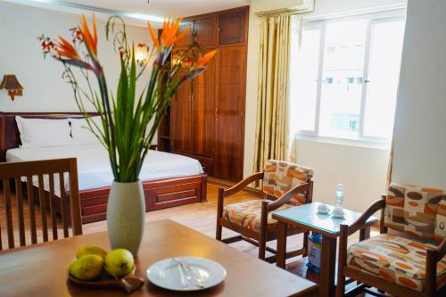 Et opholdsområde på Golden Sea Hotel