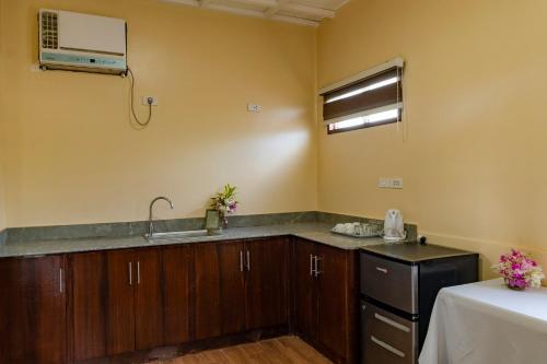 Kuchyň nebo kuchyňský kout v ubytování Ana-as Apartelle (GGL)