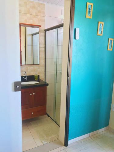 Ein Badezimmer in der Unterkunft Pousada Nova Trilha