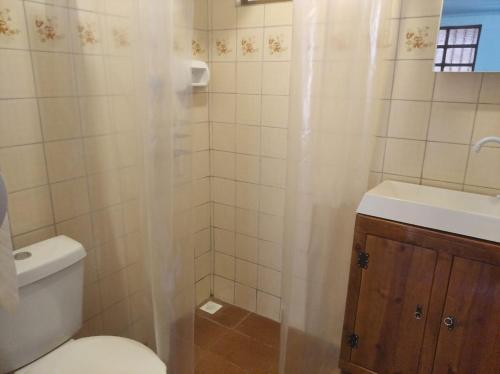 Koupelna v ubytování Recanto do Sabiá Residential