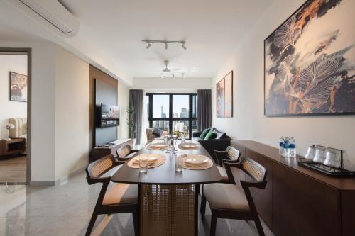 Posezení v ubytování Agile Bukit Bintang by Avery at KLCC#5 mins to Pavilion &TRX#Garden Pool#Free Parking#中英文房东