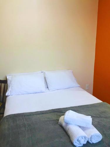 Ein Bett oder Betten in einem Zimmer der Unterkunft Pousada Nova Trilha