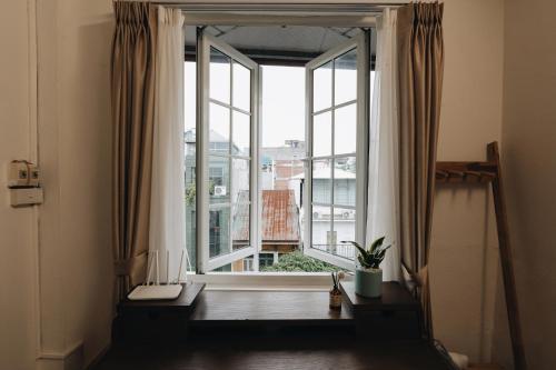 Koupelna v ubytování Dusk House