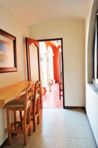 Χώρος καθιστικού στο Hostal de Las Américas