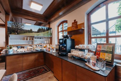 Una cocina o cocineta en Gasthof Rothwangl Hannes