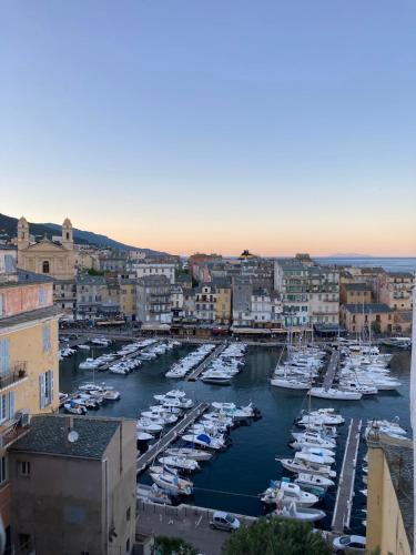 Location centre ville bastia Corse vue vieux port